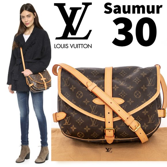 LOUIS VUITTON Saumur 30 Monogram Crossbody